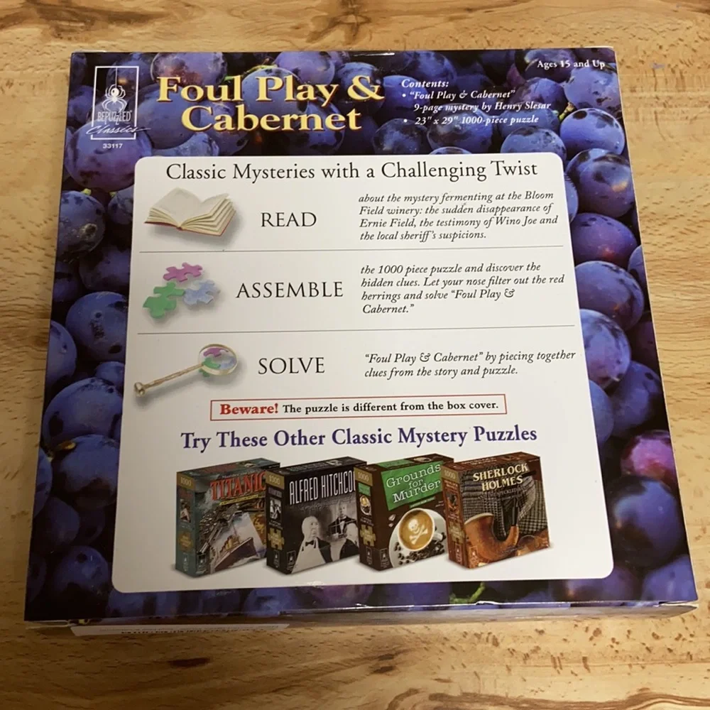 Mystery Jigsaw Puzzle - Foul Play & Cabernet